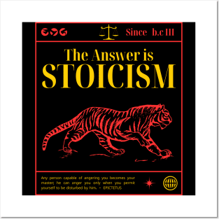 The Answer is Stoicism TIGER Posters and Art